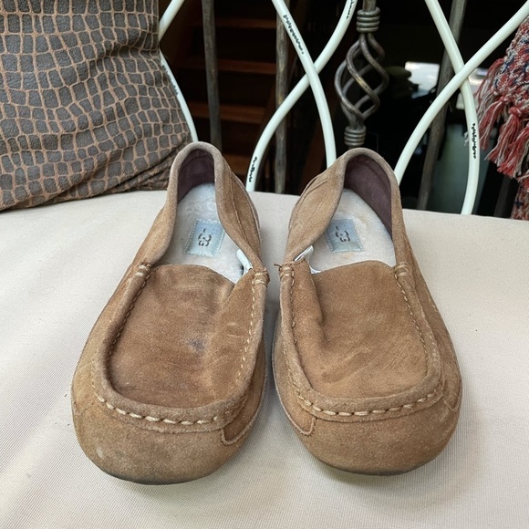 Ugg Alder Suede Slip On Shoe Slipper Tan Size 10 - Picture 6 of 10